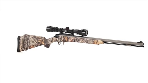 Thompson/Center Impact .50 Caliber Camo Muzzleloader With 3-9x40mm Scope 360 View - image 6 from the video